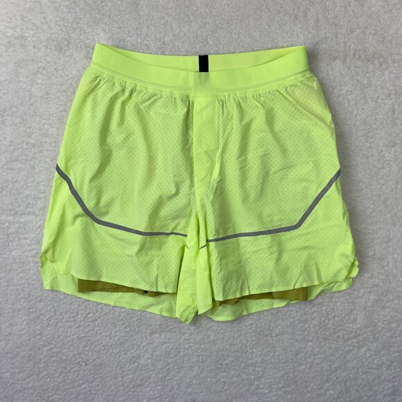 Lululemon Surge Short Lined Special Edition 6" Faded Zap Wasabi Neon Green M - Picture 1 of 9